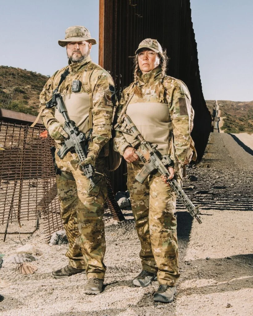 Deux soldats américains avec des fusils