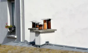 Pascale · 06/09/2025 · 700 x 424 Cette photographie montre un petit meuble extérieur blanc supportant deux pots en métal contenant des plantes. Le sujet principal est ce mobilier minimaliste et ses végétaux.La composition est épurée, avec un cadrage serré sur le meuble et ses pots. La lumière semble naturelle, douce et légèrement tamisée, créant des ombres subtiles. Les couleurs dominantes sont les tons neutres (blanc, gris) et les touches de vert des plantes.Le style est sobre et contemporain, évoquant une ambiance calme et moderne, presque urbaine.