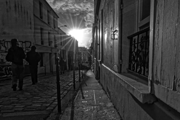 Mickaël · 07/02/2026 · 5252 x 3506 Cette photographie en noir et blanc capture une ruelle étroite et peu fréquentée. Le sujet principal semble être l’architecture et l’ambiance urbaine, avec des bâtiments anciens en bordure. La composition est symétrique, avec une perspective convergente vers l’arrière-plan.Le cadrage est serré, mettant en valeur les détails des murs et des pavés. La lumière, naturelle et tamisée, provient d’une source en haut à droite, créant des contrastes et des ombres marquées. L’absence de couleurs accentue les textures et les jeux d’ombre et de lumière. Le style est documentaire et intemporel, évoquant une atmosphère mélancolique et calme.